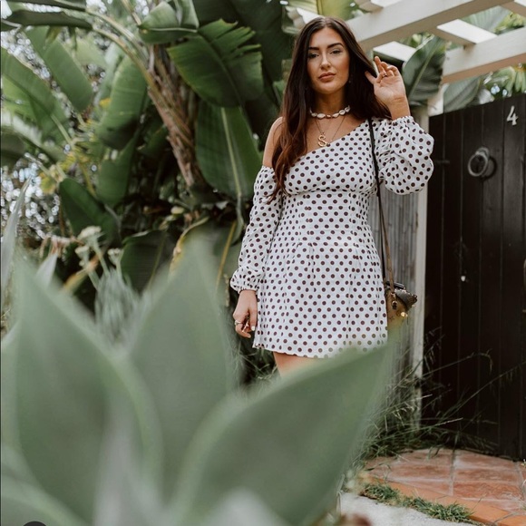 MAJORELLE Dresses & Skirts - Majorelle Polka Dot Assymetical Dress